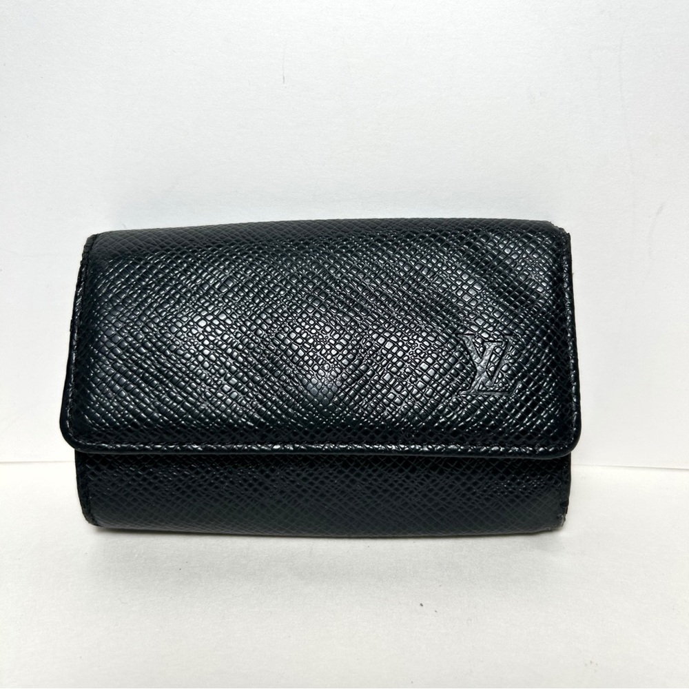 Louis Vuitton Multiclés 6 Key Holder Wallet in Black Taiga Leather EUC Authentic - Picture 12 of 12
